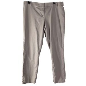 Avenue Women's Khaki Twill Straight Leg Pants Size 16 Average Workwear Casual